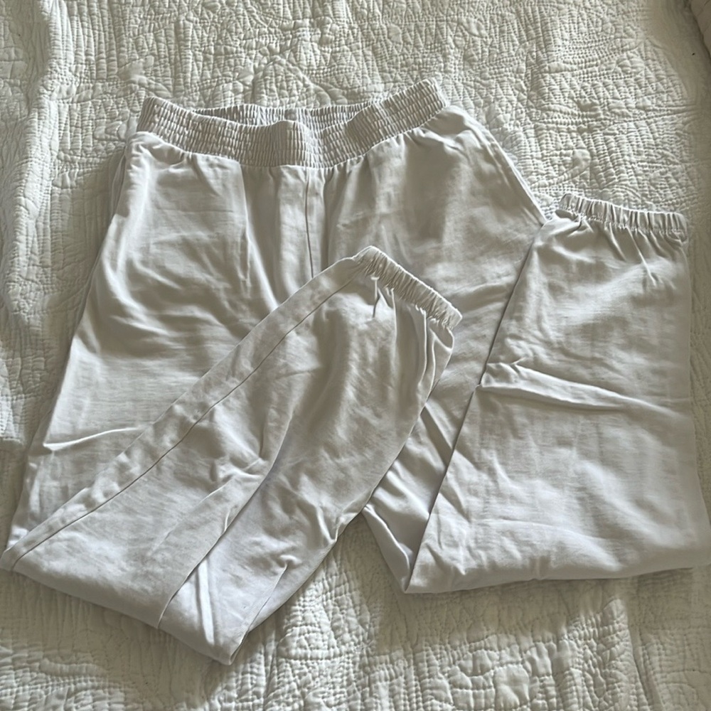 Zara White casual pants size small